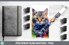GorgeousSplat Rainbow Pen Wrap design.