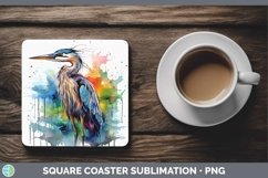 GorgeousSplat Rainbow Square Coaster design.