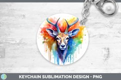 GorgeousSplat Rainbow Keychain design.