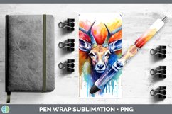 GorgeousSplat Rainbow Pen Wrap design.