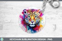 GorgeousSplat Rainbow Keychain design.