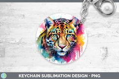 GorgeousSplat Rainbow Keychain design.