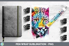GorgeousSplat Rainbow Pen Wrap design.