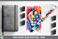 GorgeousSplat Rainbow Pen Wrap design.