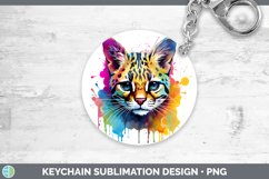 GorgeousSplat Rainbow Keychain design.