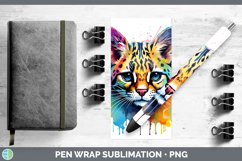 GorgeousSplat Rainbow Pen Wrap design.