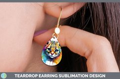 GorgeousSplat Rainbow Teardrop Earrings design.