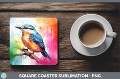 GorgeousSplat Rainbow Square Coaster design.