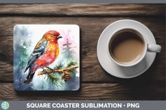 GorgeousSplat Rainbow Square Coaster design.