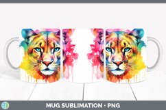 GorgeousSplat Rainbow Mug Wrap design.
