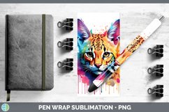 GorgeousSplat Rainbow Pen Wrap design.