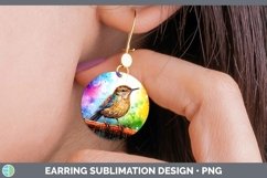 GorgeousSplat Rainbow Round Earrings design.