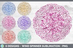 Bundle of six Splatter wind spinner sublimation designs.