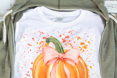 Fall Graphic Pumpkin, Pumpkin Splatter PNG, Sublimation Product Image 3
