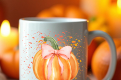 Fall Graphic Pumpkin, Pumpkin Splatter PNG, Sublimation Product Image 6