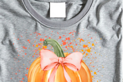 Fall Graphic Pumpkin, Pumpkin Splatter PNG, Sublimation Product Image 5