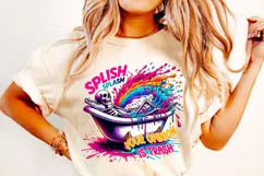 Splish Splash Your Opinion Is Trash PNG, Funny Skeleton PNG Product Image 2