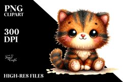 Cute Baby Plush Cat Sewed Clipart Product Image 1