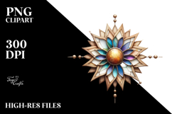 Wooden Sunflower PNG Product Image 2