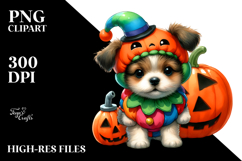 Vibrant Halloween Dog Clipart Product Image 2