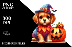 Vibrant Halloween Dog Clipart Product Image 2
