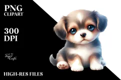 Cute Baby Puppy PNG Product Image 2