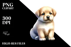 Cute Baby Puppy PNG Product Image 2