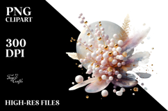 Abstract Golden Heather PNG Product Image 2