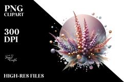 Abstract Golden Heather PNG Product Image 2