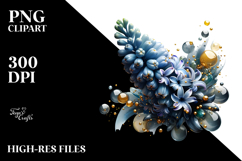 Abstract Hyacinth, Watercolor PNG Product Image 2