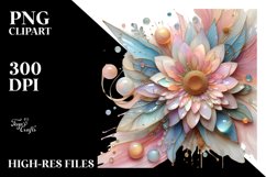 Glossy Gerbera PNG Product Image 3