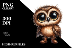 Baby Owl expressive Confused Product Image 2