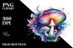 Magical Celestial Mushroom Clipart Product Image 3