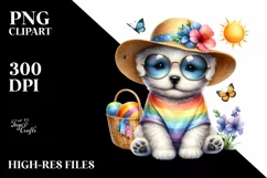 Colorful Puppy Sun es Clipart Product Image 3