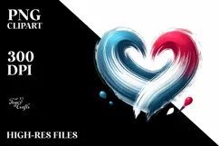 Simple Vintage Heart, Transparent PNG Product Image 2