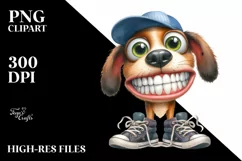 Expressive Goofy Smile Caricature Human Like | Clipart Product Image 3