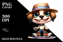 Expressive Goofy Smile Caricature | Clipart Product Image 2
