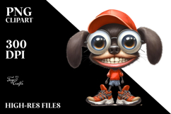 Watercolor Expressive Dog with Confused Smile Product Image 2