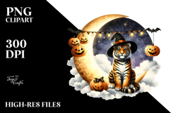 Tiger Dressed for Halloween, PNG Product Image 2