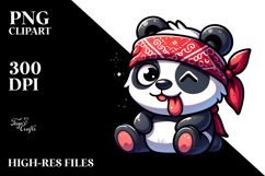 Ridiculously Cute Cartoon Panda PNG Product Image 2
