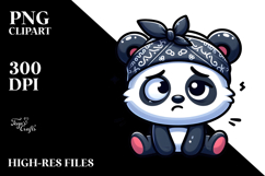 Ridiculously Cute Cartoon Panda PNG Product Image 2