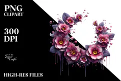 Glossy Primrose Watercolor Splash PNG Product Image 2