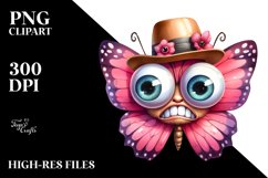 Expressive Butterfly Clipart Product Image 3