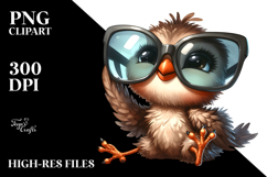 Playful Bird with Oversized Sunglasses Product Image 2