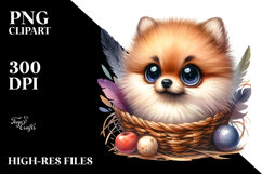 Watercolor Funny Pomeranian | Clipart Product Image 2