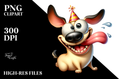 Funny Baby Squirrel with Party Hat, Transparent PNG Product Image 2