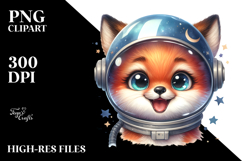 Energetic Baby Fox PNG Product Image 2