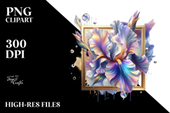 Shiny Iris Design, PNG Product Image 2