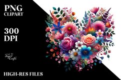Floral Made Heart, Digital Painting Product Image 2