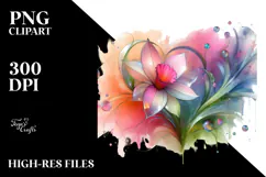 Vibrant Pastel Daffodil Transparent PNG Product Image 2